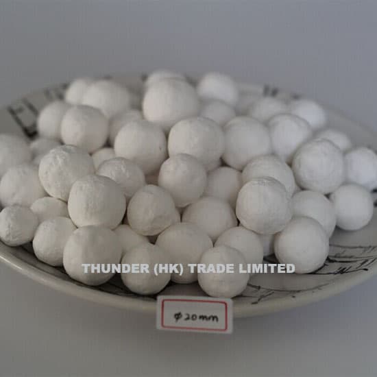 Activated alumina balls